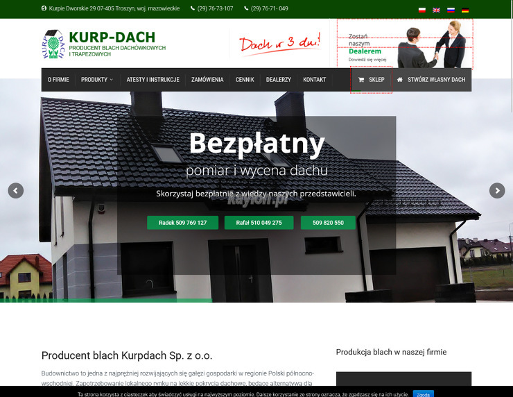 Kurp-Dach sp. z. o.o strona www