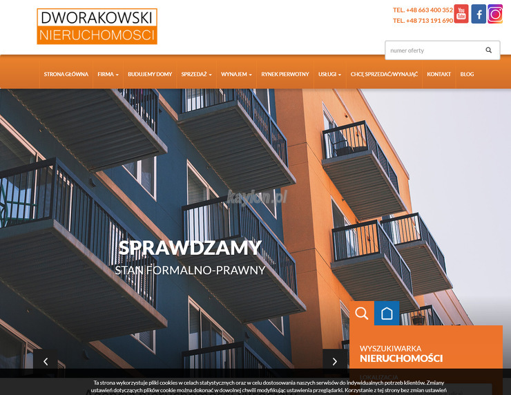 Biuro Dworakowski Nieruchomości strona www