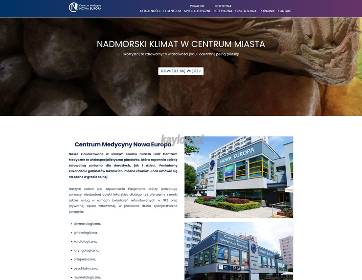 Centrum Medycyny Nowa Europa strona www