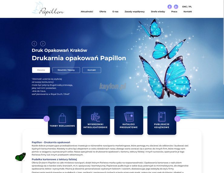 Rafał Krasny Drukarnia Papillon strona www