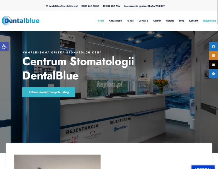 Dentalblue strona www