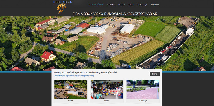 Firma Brukarsko-Budowlana Krzysztof Łabiak strona www