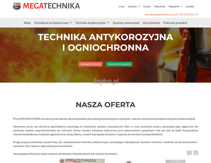 Megatechnika strona www