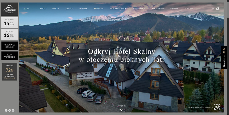 Hotel Skalny strona www