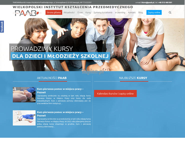PAAB Wielkopolski Instytut Kształcenia Przedmedycznego strona www